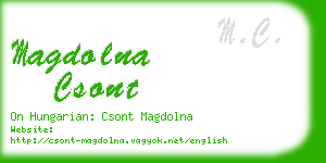 magdolna csont business card